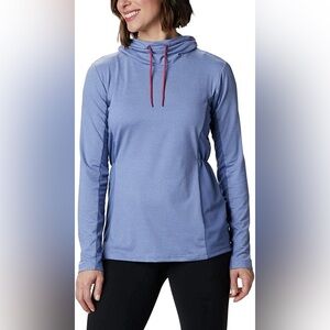 Columbia Womens Piney Ridge Long Sleeve Knit Pullover, Periwinkle, MSRP $49, S